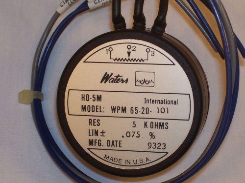 Waters WPM65-20-101 Precision Servo Potentiometer 5 K Ohm