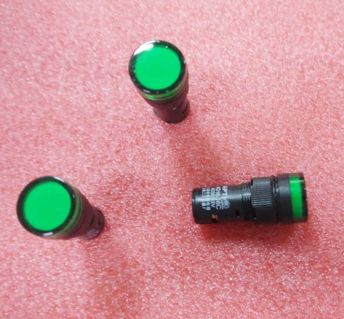 10x 12v 16mm green led indicator pilot lamp signal light ad16-16c new arrival for sale