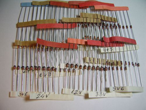 150x ZENER DIODES 15 VALUES