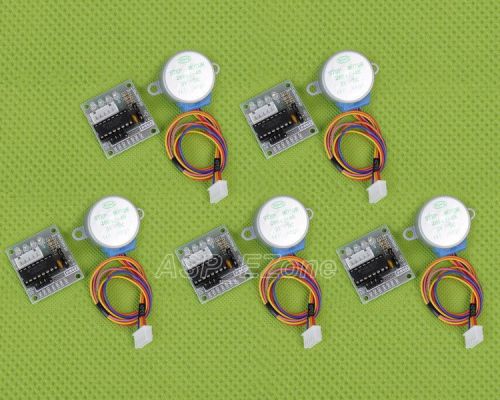 5pcs stepper motor+ driver board uln2003 5v 4-phase 5 line for sale