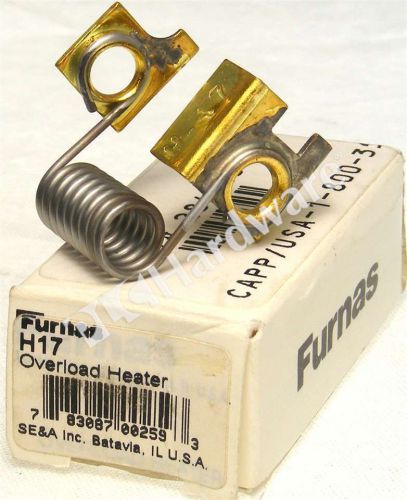 New furnas h17 thermal overload heater element 3.82-4.11a, qty for sale