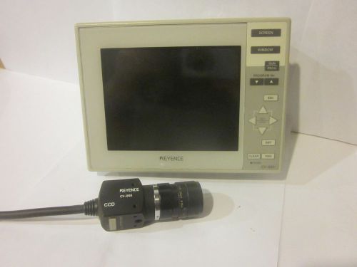 Keyence CV-551 + CV 050 camera and lens Operator Interface Panel Display Screen