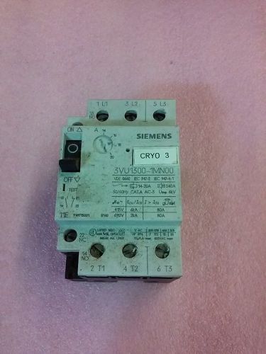 SIEMENS 3VU1300-1MN00 Motor Protector Circuit Breaker