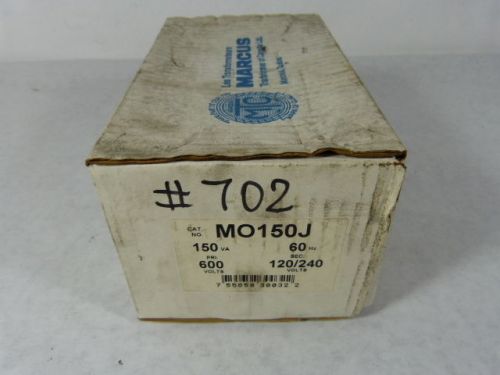 Marcus M0150J Transformer 150VA 600V Pri 120/240V Sec ! NEW !