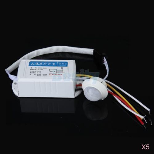 5x IR Infrared Body Sensor Module Intelligent Light Motion Sensing Switch AC220V