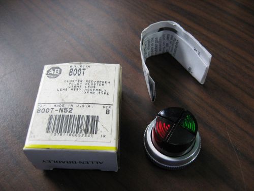 New allen bradley 800t-n52 red / green cluster pilot light for sale