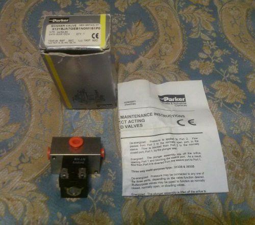 NEW Parker Skinner Valve 3121bja7geb1n0m1s1p0 24 volt 7.5 watt 80 psi