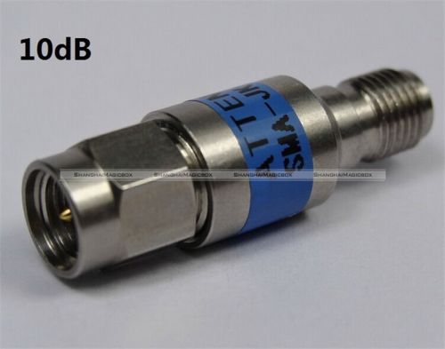 SMA male to SMA female Coaxial Attenuator 2W DC 6.0GHz 10dB New S7