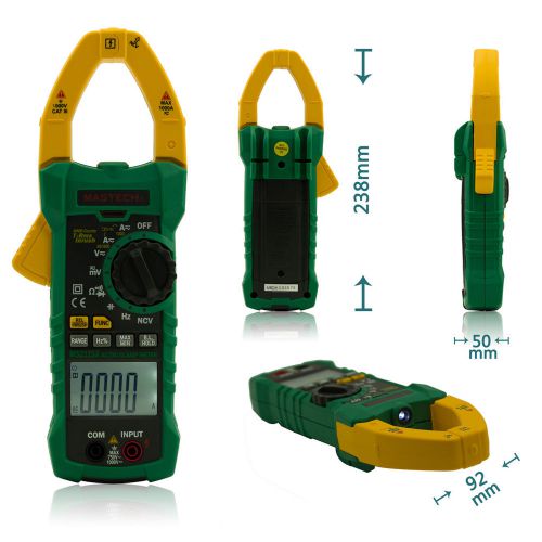 Mastech ms2115a true rms digital dc/ac clamp meters multimeter amp voltage r hz for sale