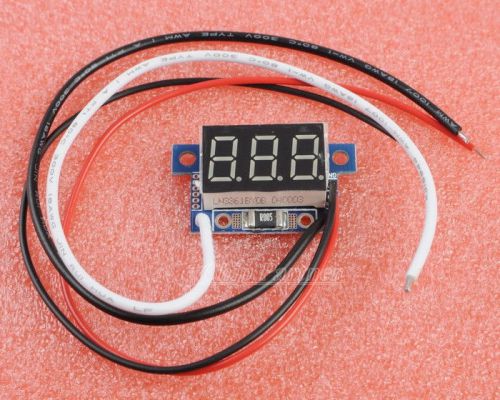 Yellow LED Panel Meter DC 0 To 5A Mini Digital Ammeter