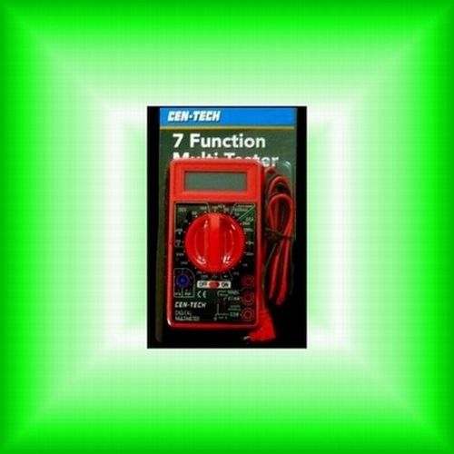 Cen-Tech 7 Function Digital Multi-meter,Battery Tester - New