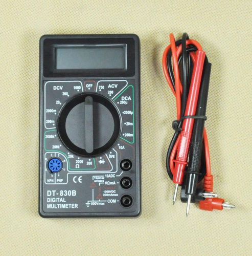 New DT830B 3 1/2 1999 Voltmeter Ammeter Ohm R V A LCD Digital Multimeter DMM