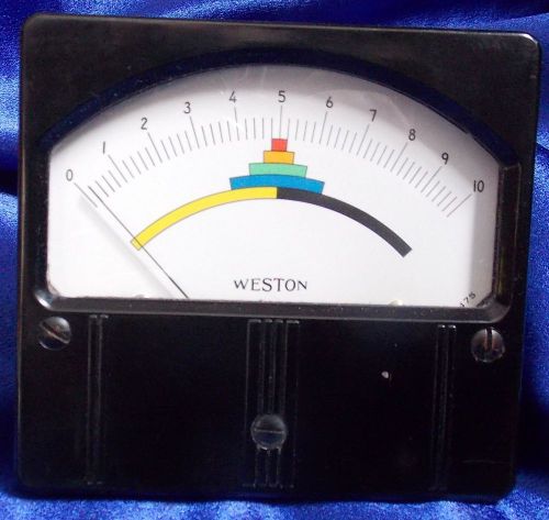 Vintage Large unknown Weston 961 Panel Meter Ham Tube Radio FS=50 AU