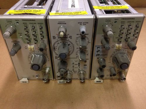 Tektronix 7A22 7B10 7B15 Trio of Plug-Ins