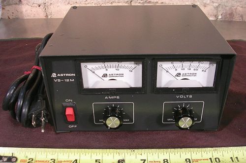 ASTRON MODEL No. VS-12M-20V, 2-20 VDC VARIABLE OUTPUT POWER SUPPLY 115 VAC INPUT