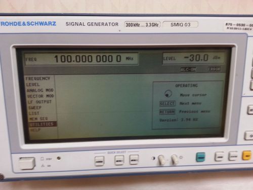 Rohde &amp;schwarz SMIQ03 3.3 Ghz signal generator