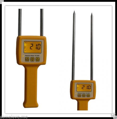 New 4 Digital LCD Grain moisture meter Corn,Beans,Rice tester TK100S range:5-35%