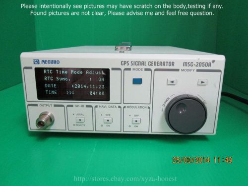 Meguro msg-2050a, gps signal generator,tested without calibration, sn:0253, r?j for sale