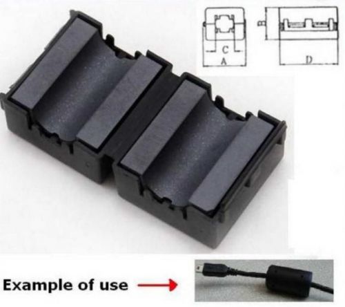 Ferrite filter for radio interference suppression cables. 3