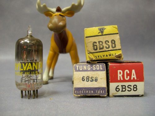 6BS8 Vacuum Tubes  Lot of 3  RCA / Sylvania / Tung-Sol