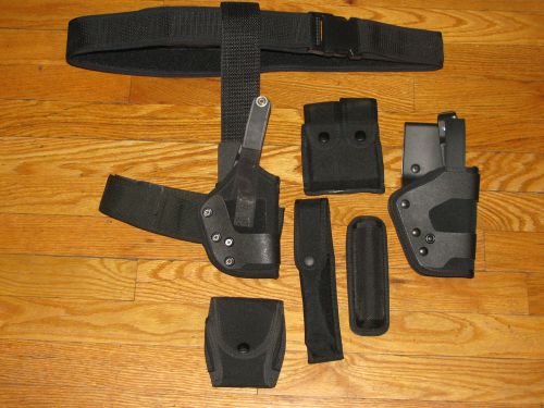 Uncle Mike Sidekick Set up-Leg Holster, Holster, Bianchi light/mase holder,etc