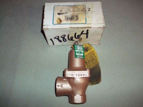 WATTS 3/4 740-050, Safety Relief Valve,3/4 x 1In,50psi,Iron