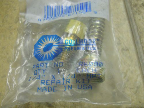 New! Coilhose Pneumatics Hose Repair Kit, RK090, 1/4&#034; x 1/4&#034; MPT