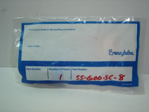 SWAGELOK SS-600-SC-8 SANITARY FLANGE FITTINGS 3/8&#034; TUBE 1/2&#034; FLANGE SIZE NIB