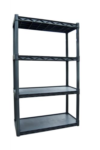 Utility shelving, gray storage organize garage laundry plastic cleaning for sale