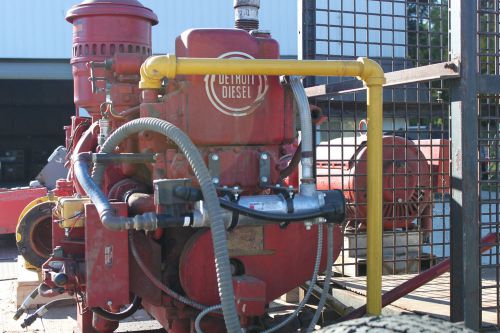 COMPLETE DETROIT DIESEL FIRE PUMP ENGINE W/ PTO &amp; WATER PUMP