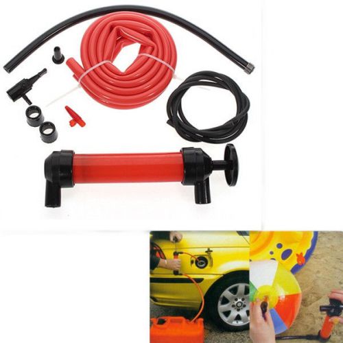 SIPHON PUMP KIT TRANSFER WATER OIL FUEL KEROSENE GAS FLUID SYPHON CHANGE HOSE