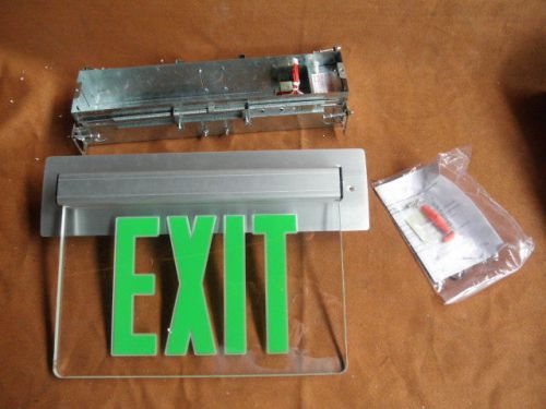 NORA LIGHTING NX 511 LEDG1CA WALL MOUNT RECESS LED LEDGE EXIT SIGN green