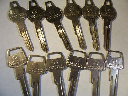 6 SETS  OEM  VINTAGE ORG  CHRYSLER    1966 KEY BLANK   UNCUT