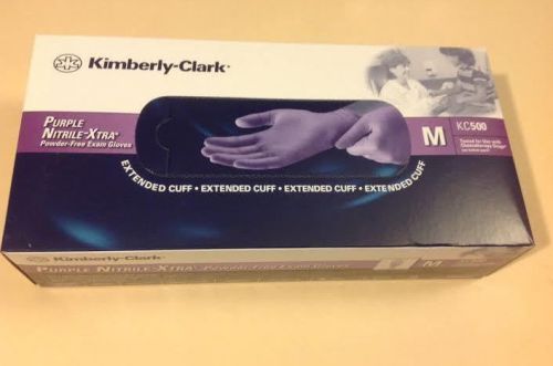 Kimberly-clark 50602 disposable gloves -  medium nitrile - purple - pk50 for sale