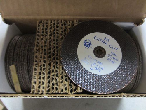 50 new ea abrasives 3&#034; x 1/16&#034; x 1/4&#034; a364t zip-cut sanding discs wheels 61380 for sale