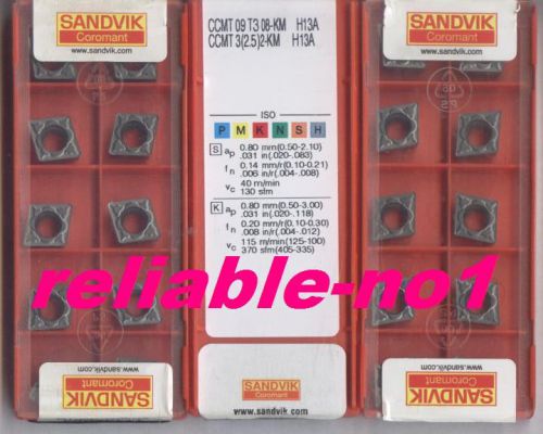 FREE  SHIPPING    SANDVIK    CCMT 09T308-KM        H13A    30pcs  LOT OF