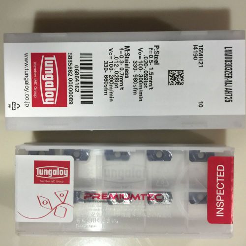 BRAND NEW TUNGALOY LNMU0303ZER - ML AH725  CARBIDE INSERT 10PCS