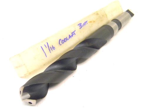 NEW SURPLUS CHICAGO-LATROBE 1-1/16&#034; TAPER SHANK COOLANT DRILL #3MT 1.062&#034;