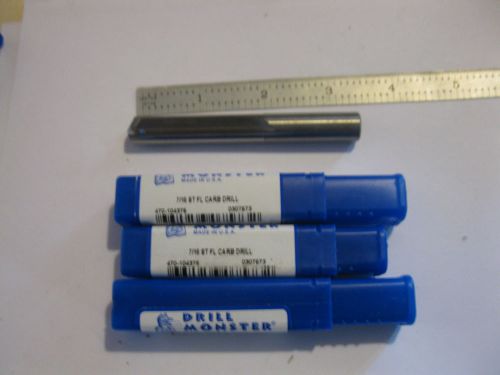 3 new drill monster solid carbide 7/16  spade drills. for sale