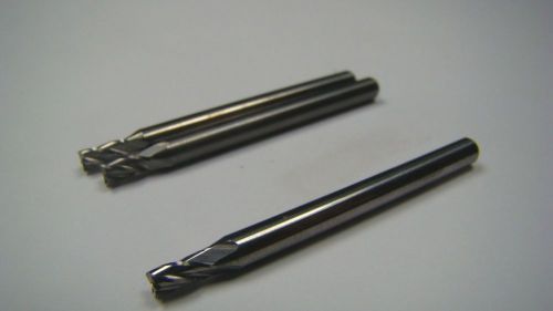 TITAN Carbide Sq End Mill 3/32&#034; 4FL 1/8&#034; x 3/16&#034; x 1-1/2&#034; TC10606 Qty 3 [1930]