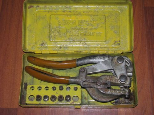 PAT 5/24/1913 Roper Whitney Co. No 5 Jr Hand Punch SET