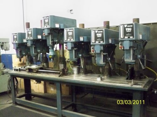 Wilton Multi Spindle Drilling and Tapping Machine All 6 drills are Wilton VSG20