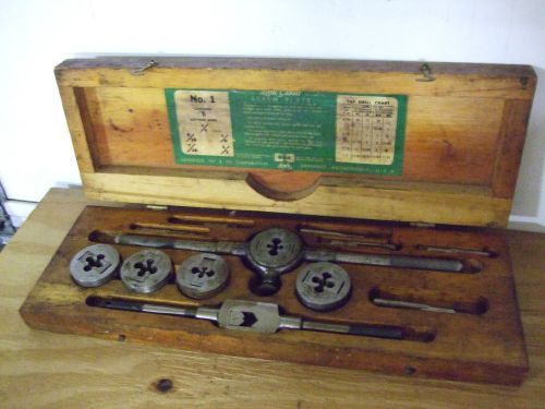 ATLAS LATHE  MACHINIST  2 PC. ADJUSTABLE GREENFIELD  TAP&amp;DIE SET