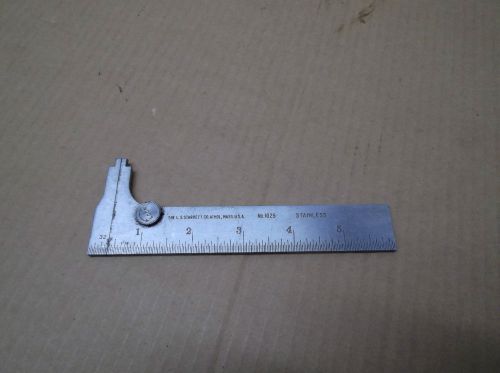 L.S.Starrett Caliper Rule # 1025 6&#034; Stainless Rule Caliper