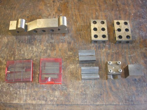 MIXED LOT VARIOUS MACHINE BLOCK TOOLS V-BLOCK, 1-2-3 BLOCK WEBER LSS ETC.