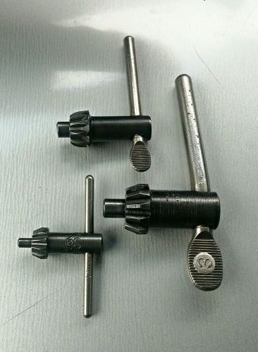 (3)JACOBS DRILL CHUCK KEYS-#1, #3, KK