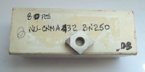 8 New Sumitomo CNMA-432 BN250 PCBN Full-Tip Turning Inserts