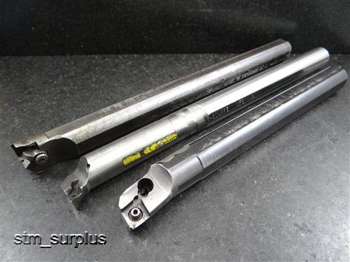 Lot of 3 indexable boring bars 1&#034; 7/8&#034; shank kennametal for sale