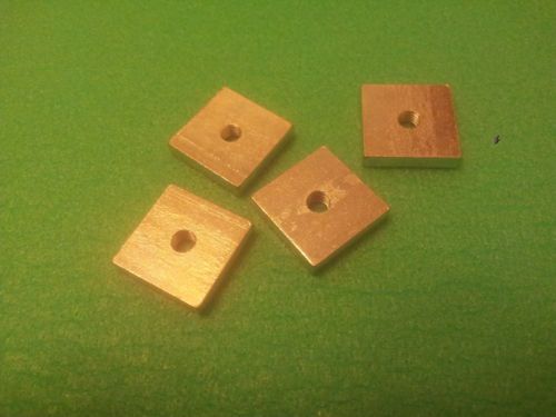 lot of 4 Threaded plates M5 T-nut 20x20x4mm