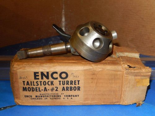 ENCO TAILSTOCK TURRET MODEL-A-#2 ARBOR